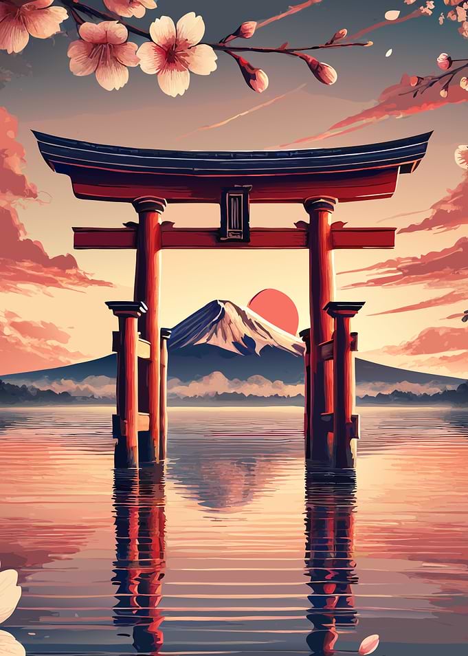 Mount Fuji Torii Gate