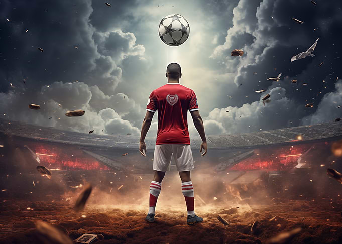 Football Player Ball Field