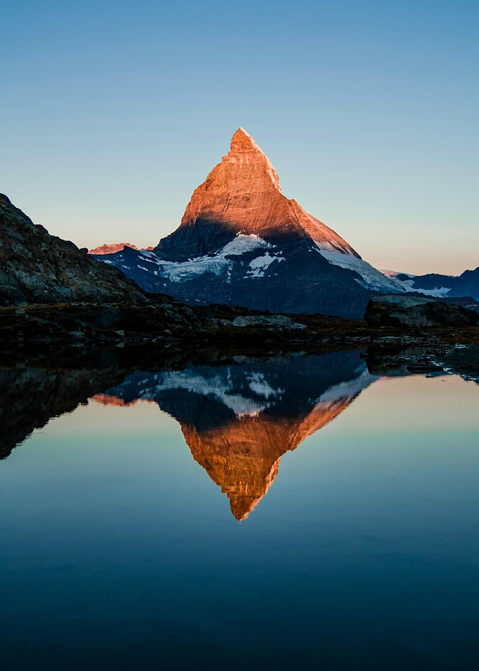 Majestic Reflection of the Matterhorn at Sunrise