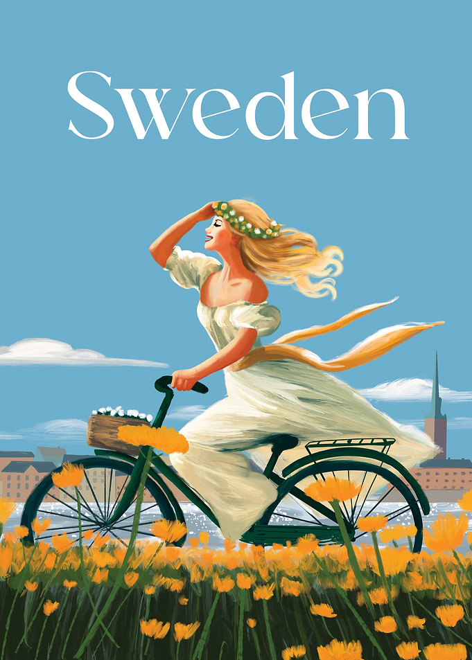 Sweden Travel Poster