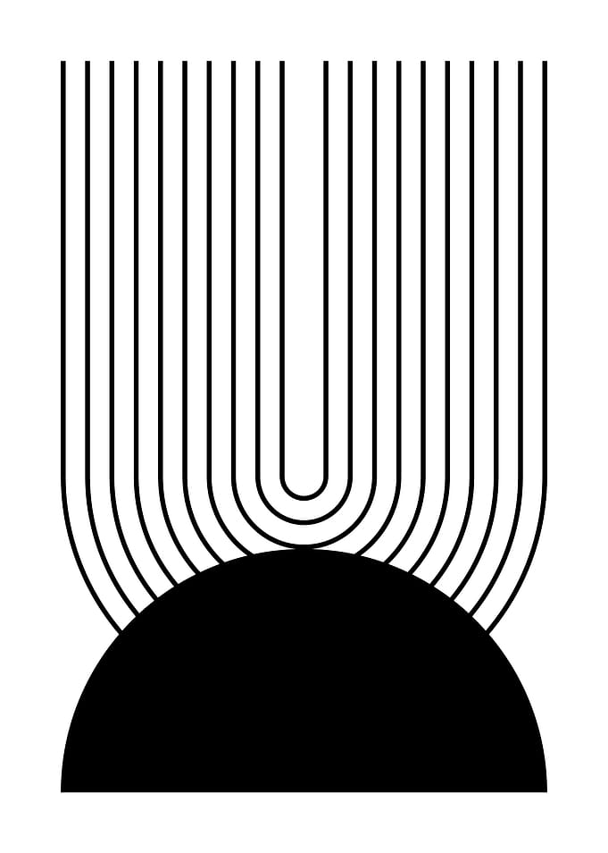 Abstract Black and White Art