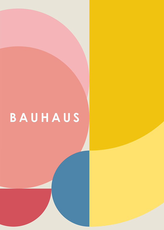 Bauhaus Geometric Art Print