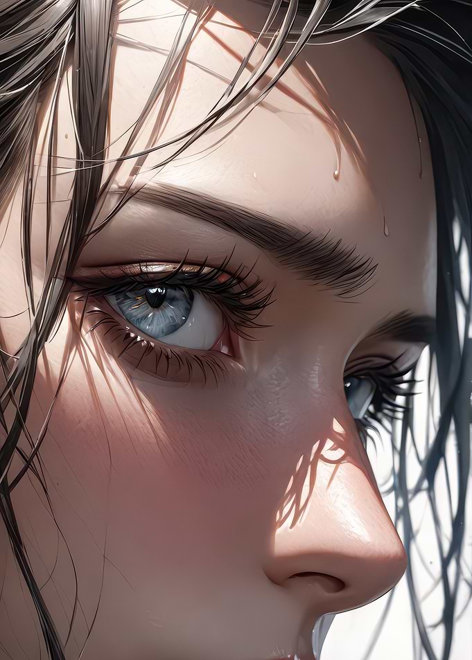 Anime Girl Close-Up