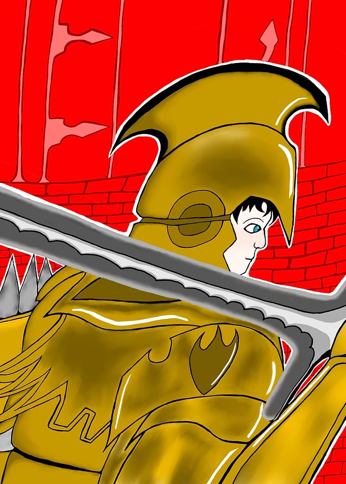 Golden Knight Illustration