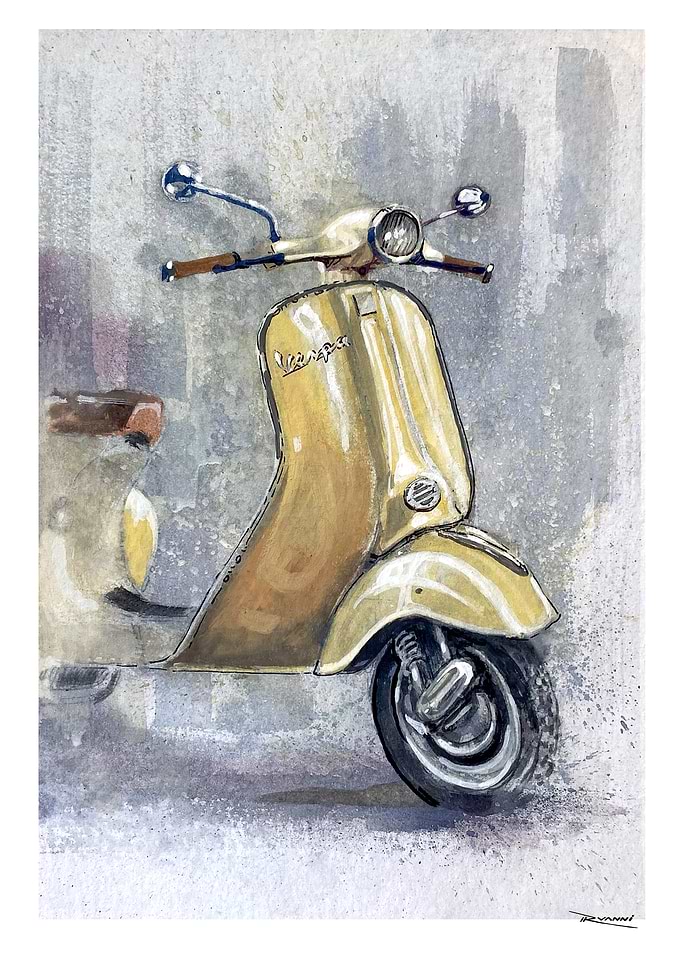 Vintage Vespa Scooter