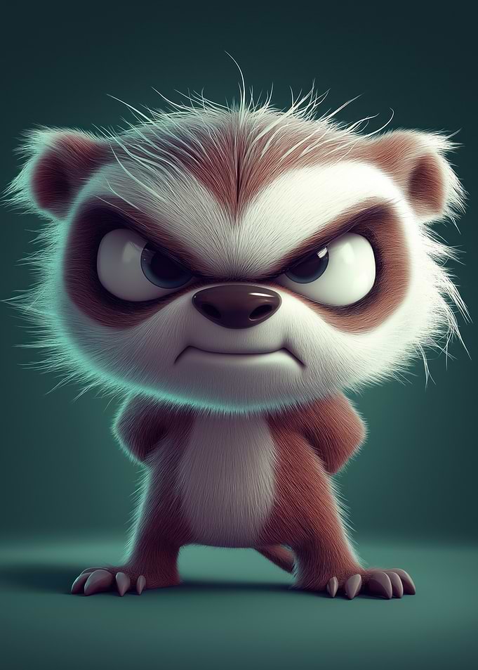 Angry Cartoon Animal