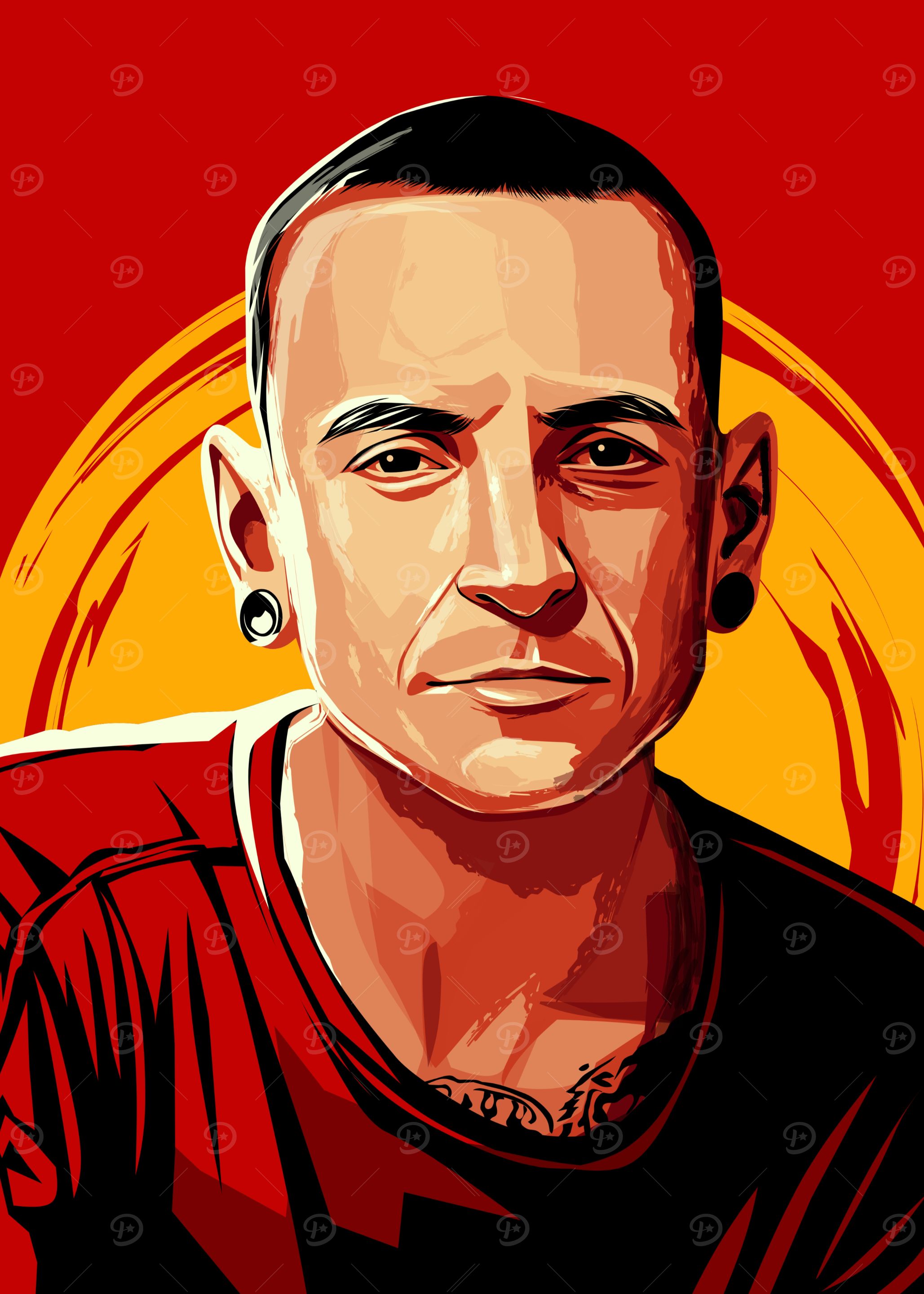 Chester Bennington Pop Art Portrait