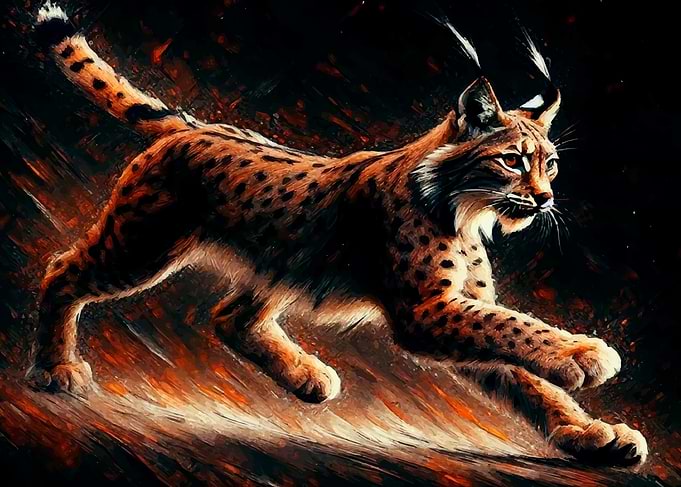 Lynx in Motion