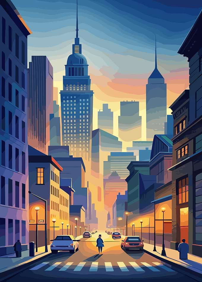 Cityscape at Dusk