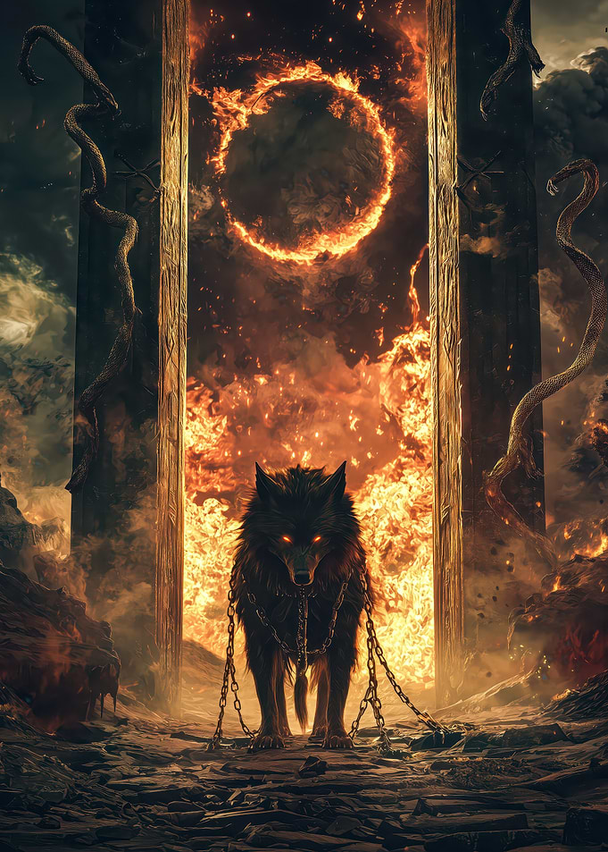 Wolf in Flames