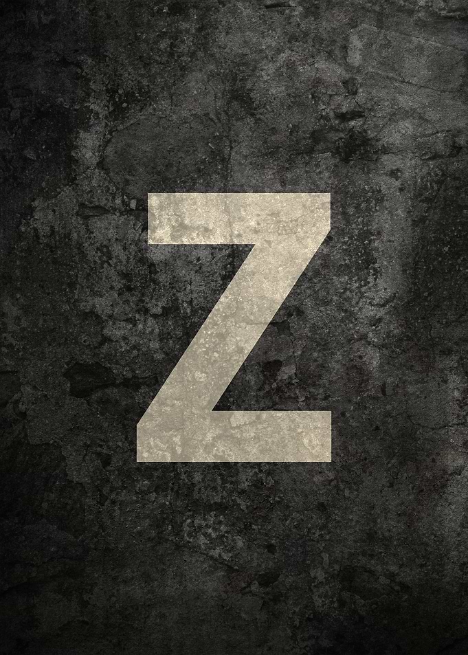 Monochrome Strength: The Letter Z