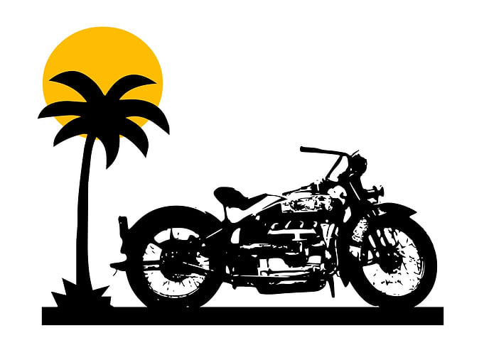 Motorcycle Sunset