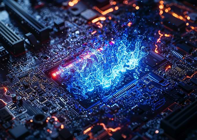 Water-Cooled CPU