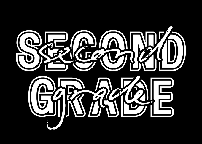 Second Grade Text Art