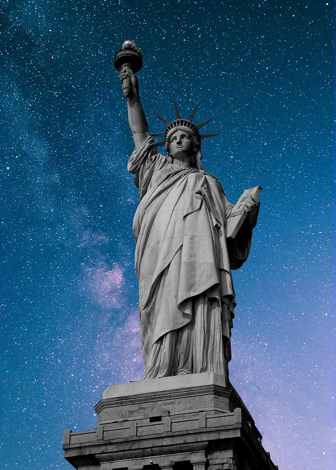 Statue of Liberty - Stary Sky