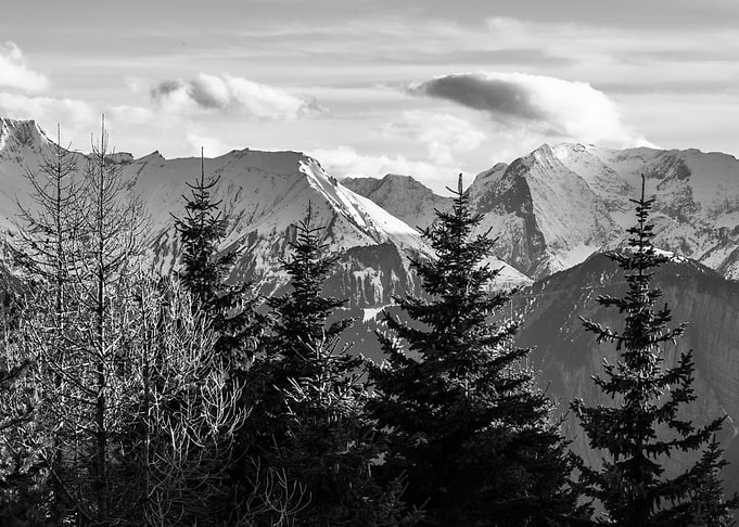 Snowy Mountain Range