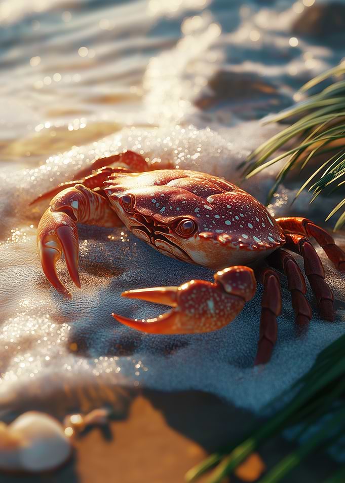 Crab on Sandy Beach