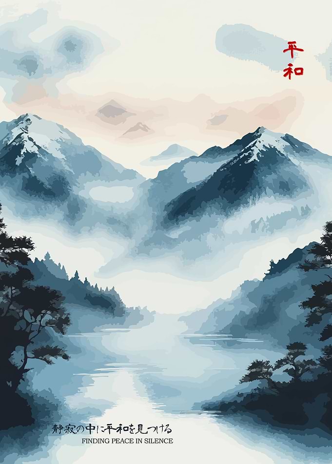 Japanese Mountain Landscape