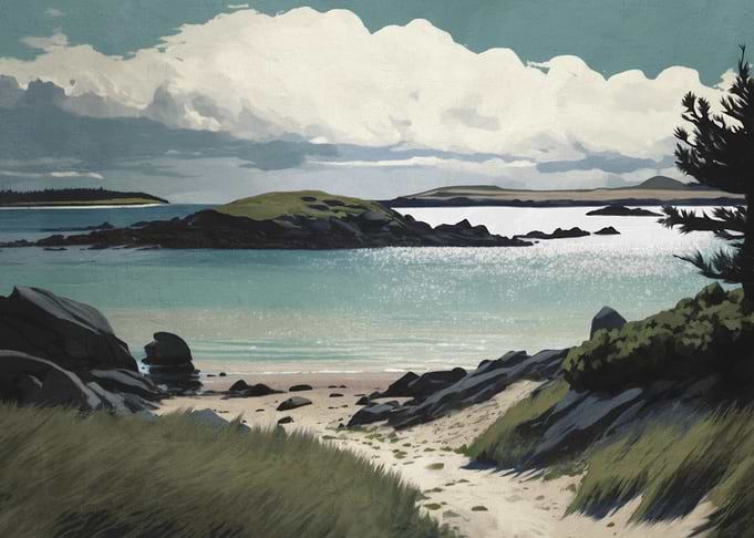 Coastal Landscape with Islands
