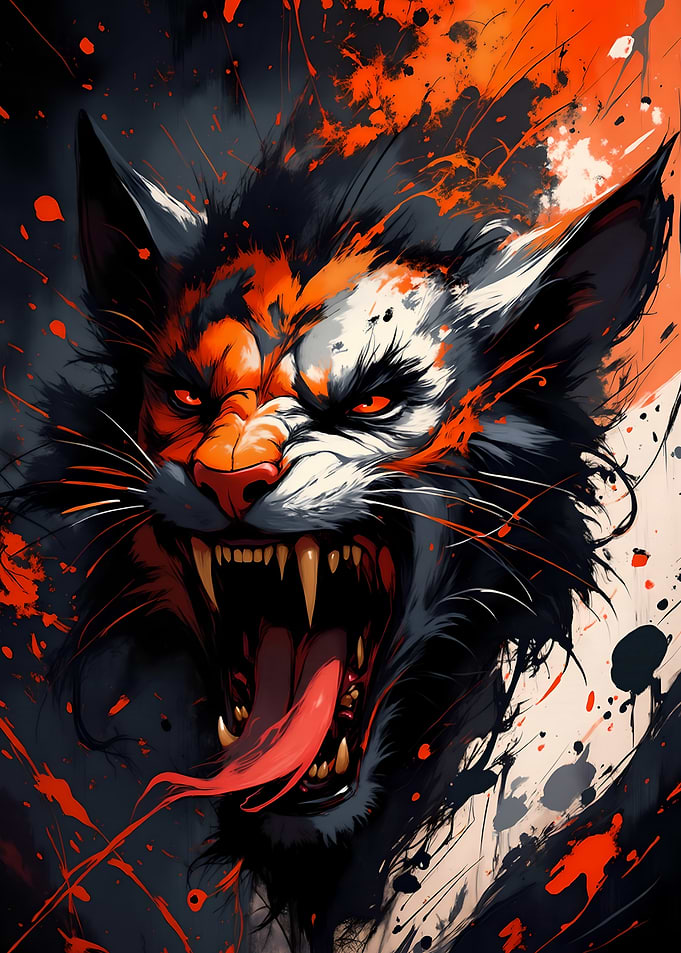Ferocious Feline Art