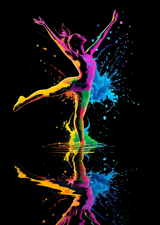 Rainbow Dancer Silhouette