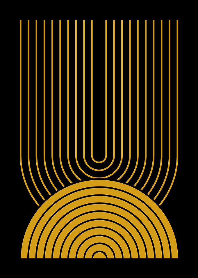 Gold Abstract Art