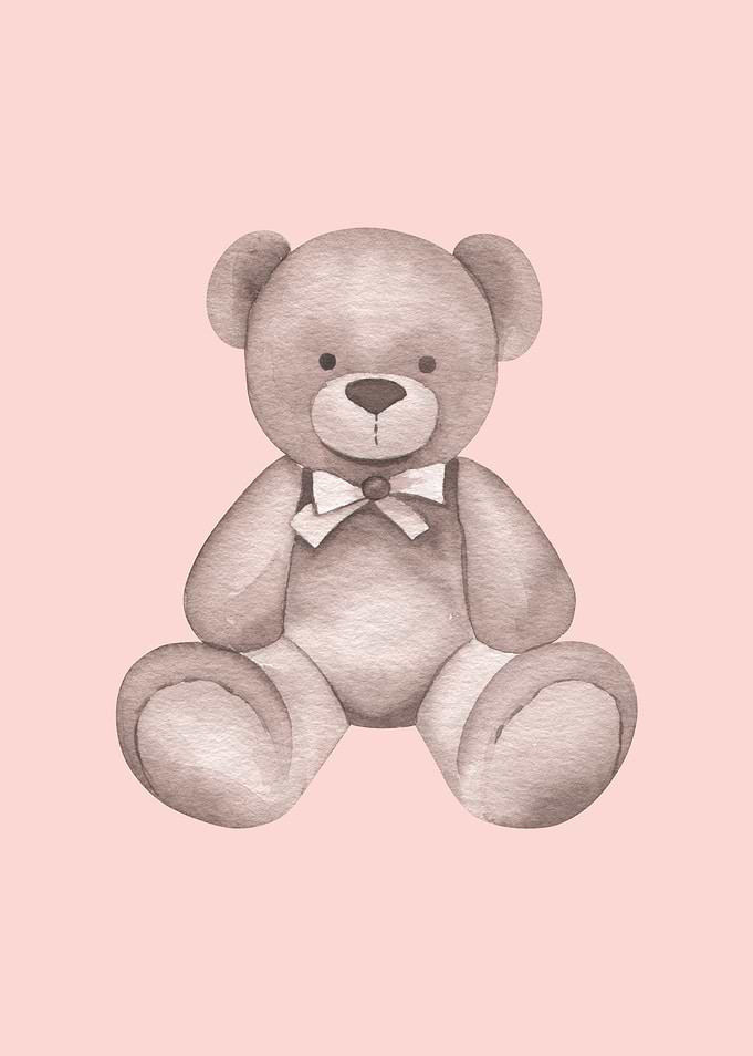 Watercolor Teddy Bear