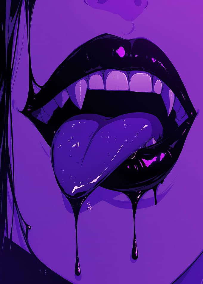 Purple Vampire Lips