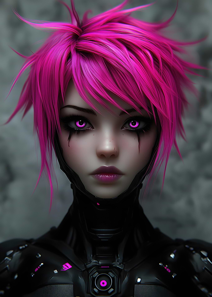 Anime Cyborg Girl