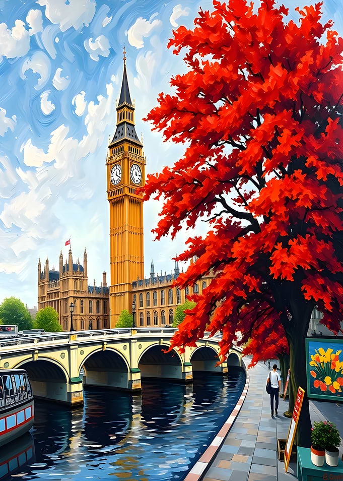 street view of london Big Ben