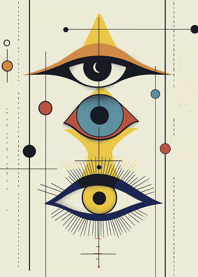 Abstract Evil Eye Alexander Calder Art