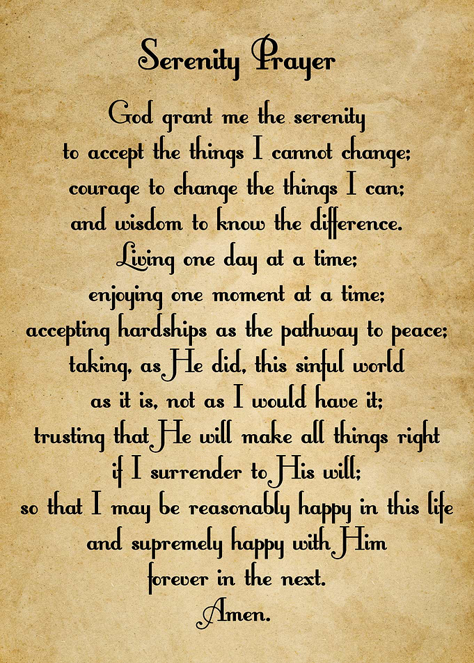 Serenity Prayer Print