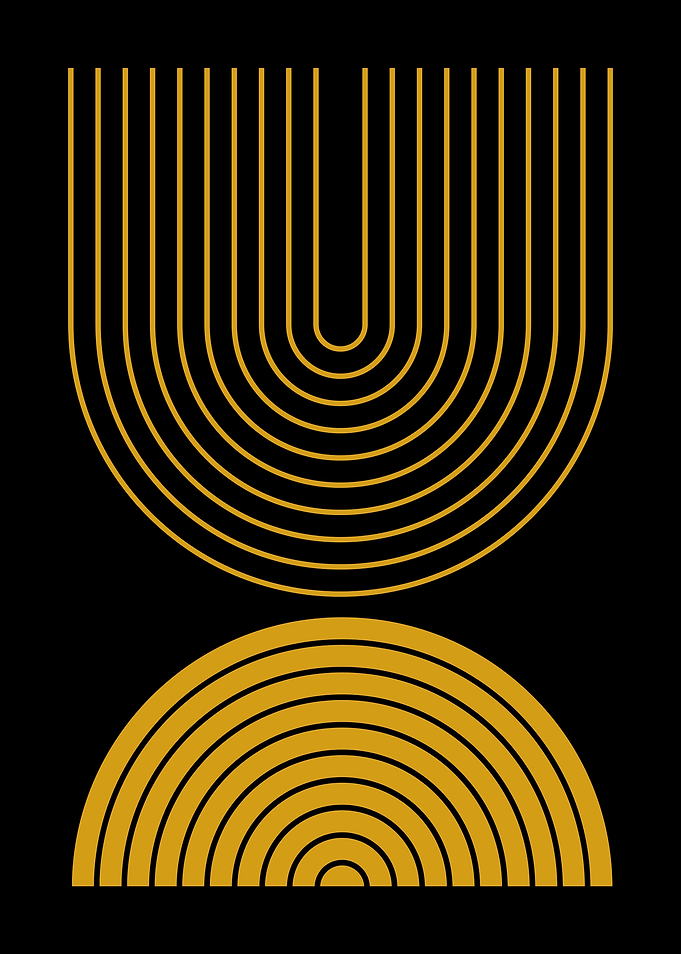 Golden Arches Abstract Art