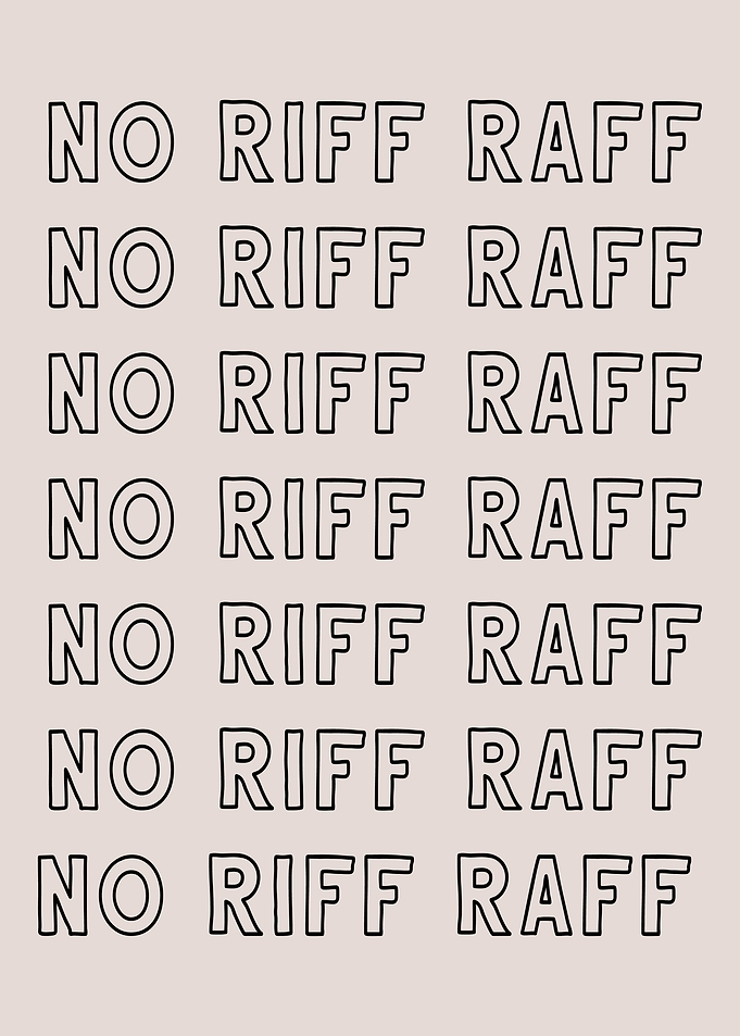 No Riff Raff dopamine decor