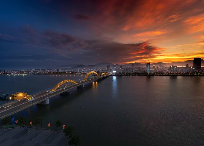 Dragon Bridge at Sunset