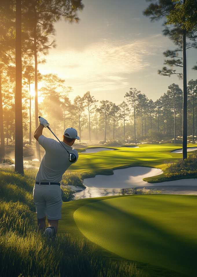 Golfer on Green