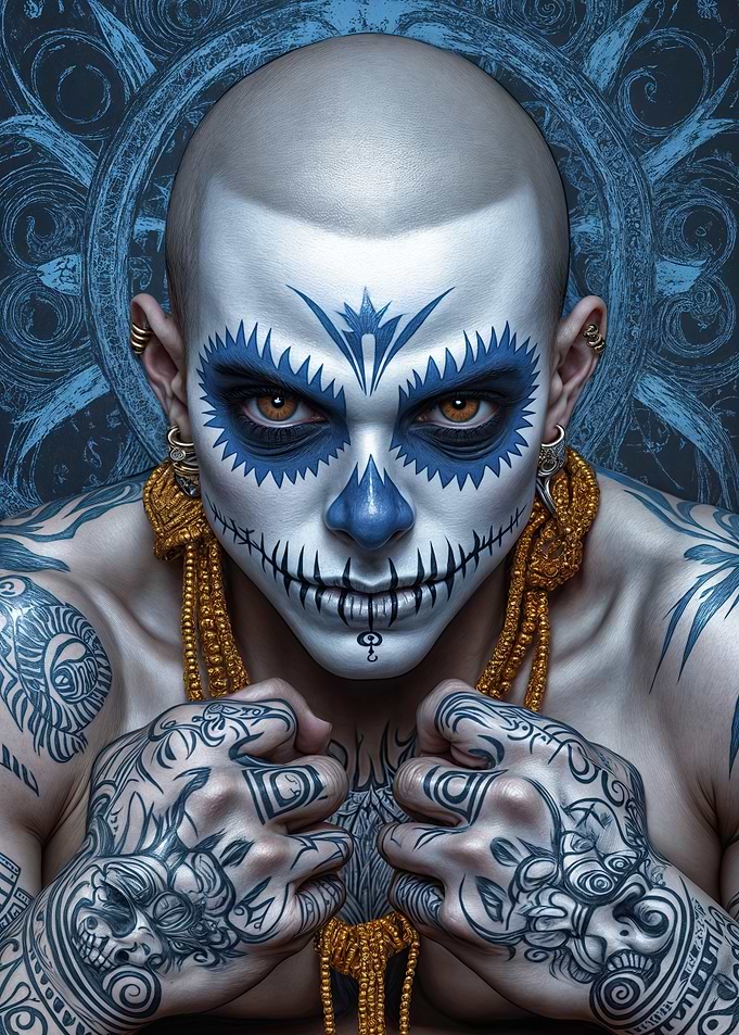 Day of the Dead Skull Makeup