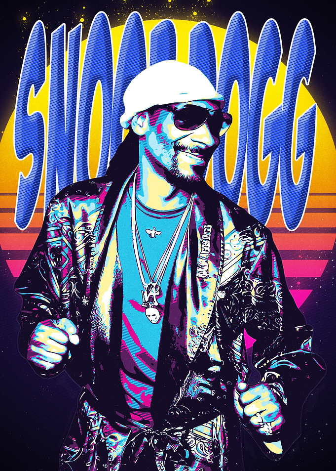 Snoop Dogg Retro Art