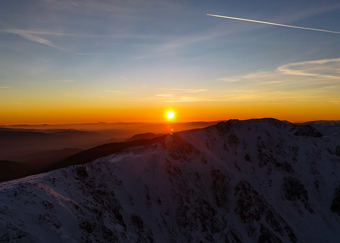 Mountain Sunset in the Lower Tatra
