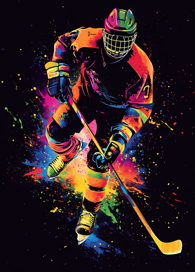 Ice Hockey Player in Action