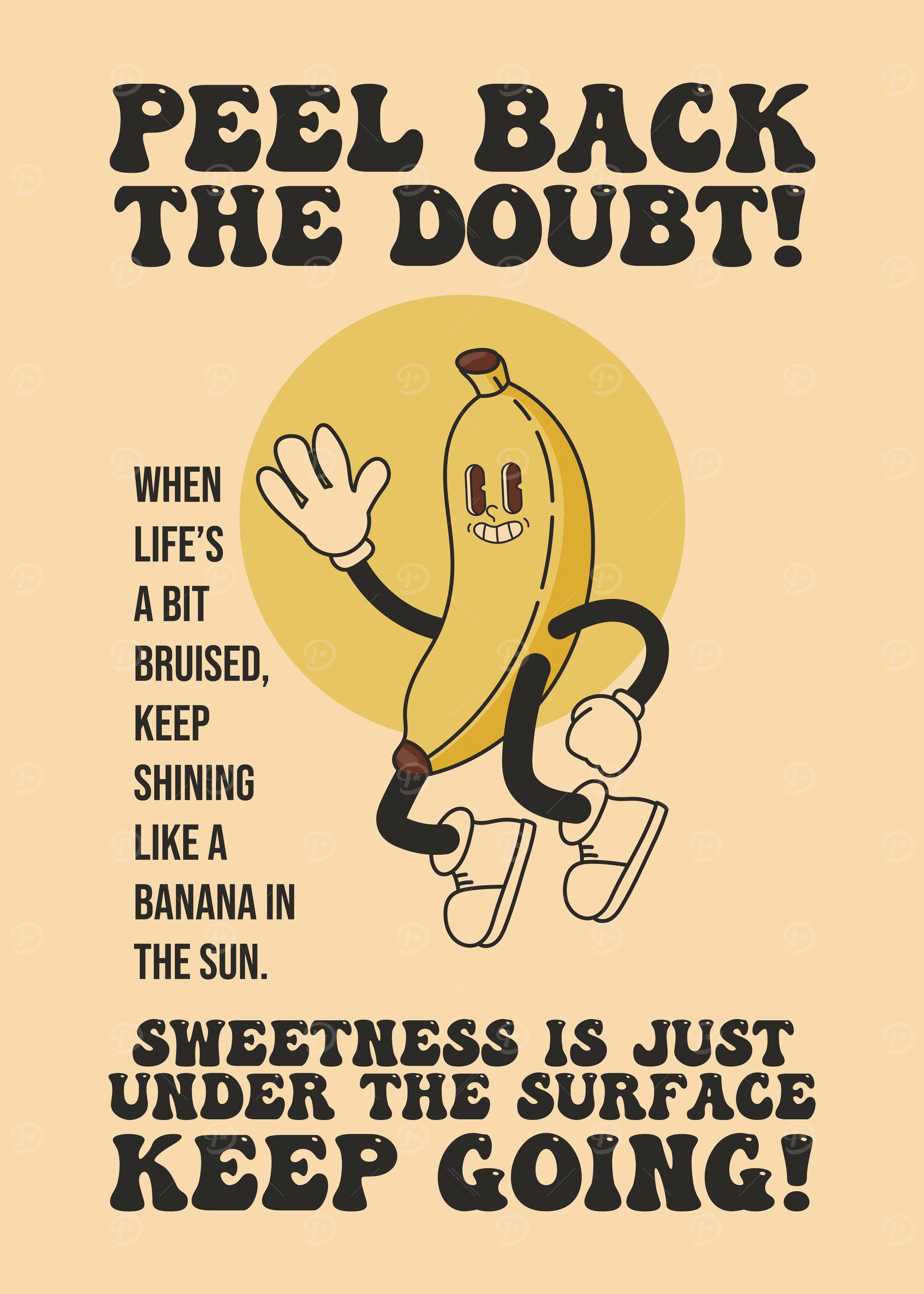 Banana Motivational Poster