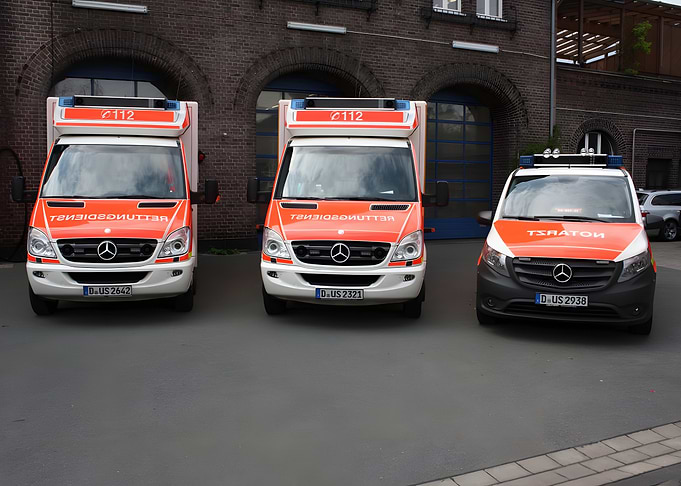 German Emergency Vehicles Lineup