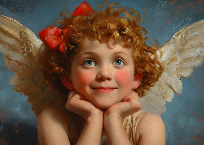 Angel Cupid Child Portrait