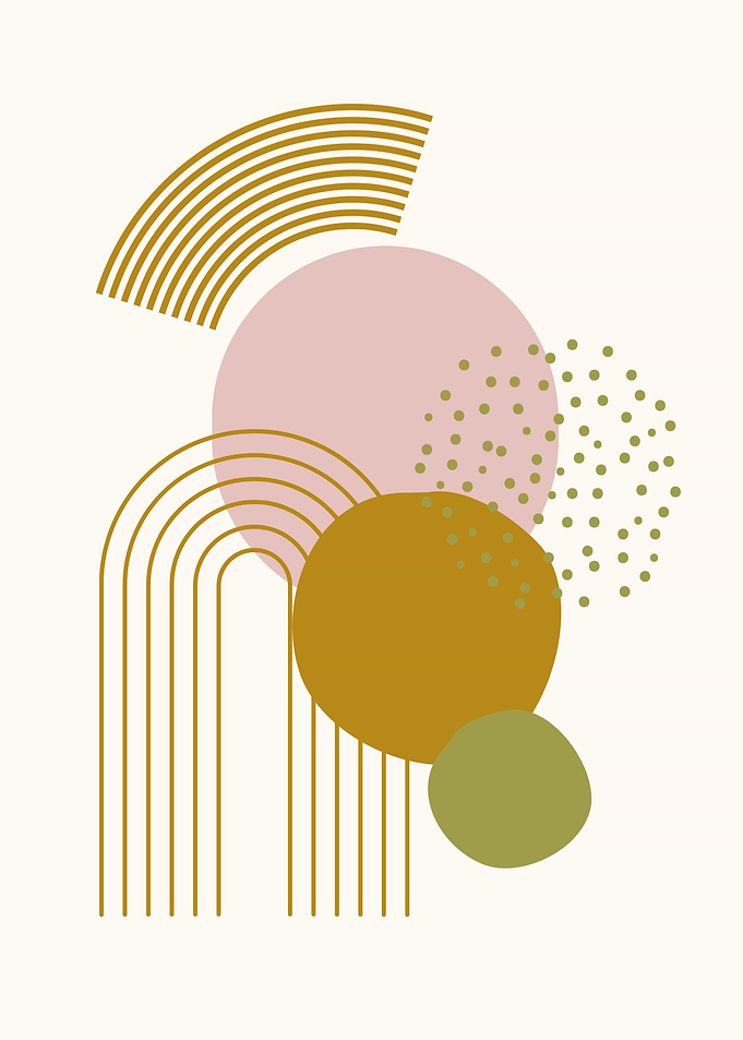 Abstract Geometric Art Print