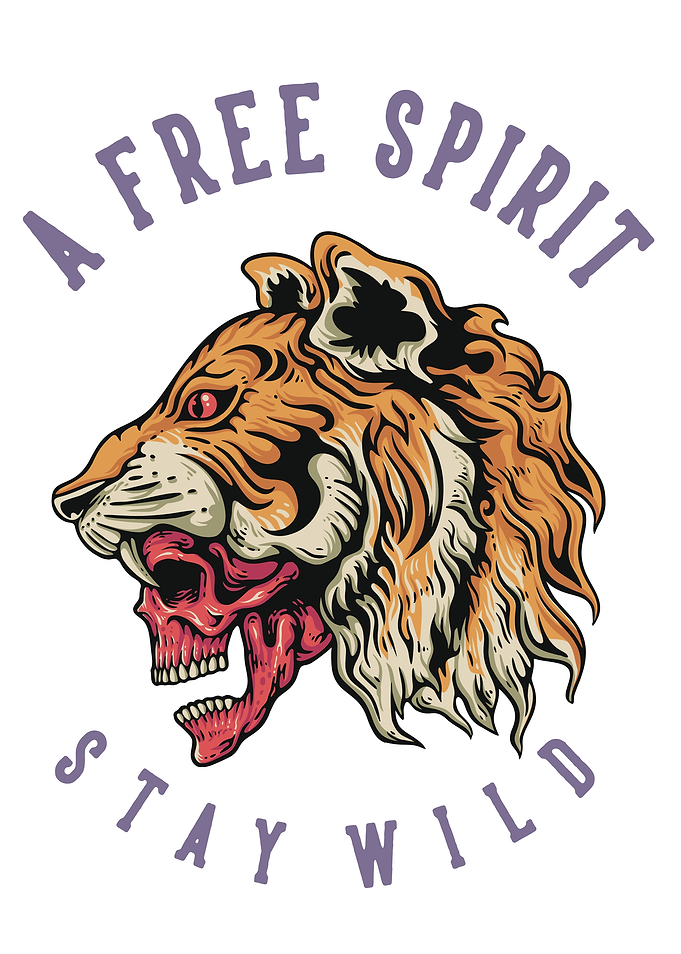 Tiger Skull Illustration