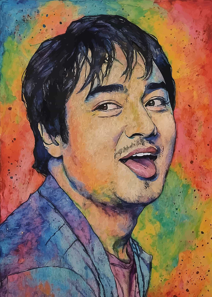 Joji Watercolor Portrait