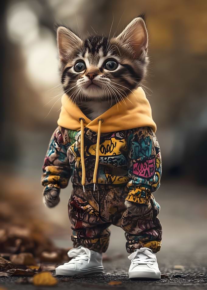 Cat in Hoodie