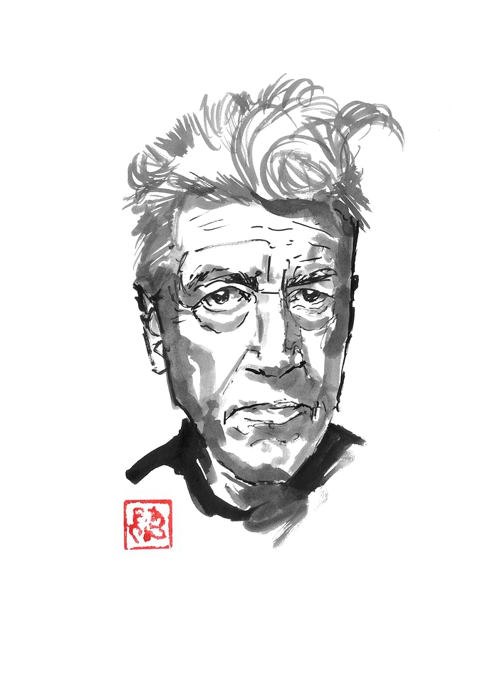 David Lynch Ink Portrait