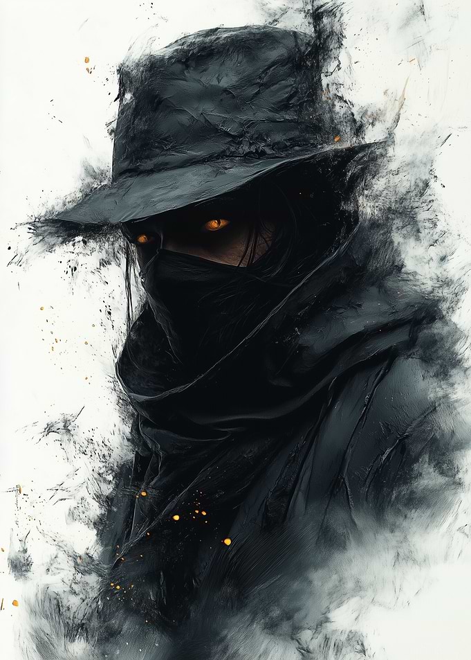 Mysterious Figure in Shadows