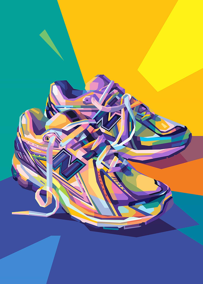 New Balance Sneakers Pop Art